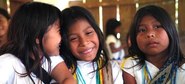 Photo: Girls from the Arhuacos indigenous community of Colombia. UNODC/Laura Rodriguez Navarro
