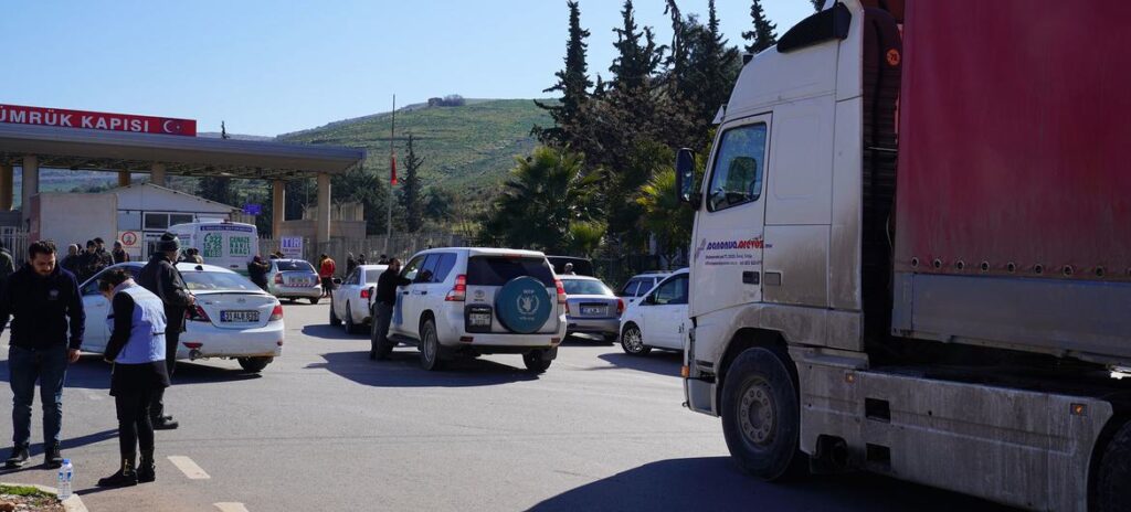 © UNOCHA/Madevi Sun Suon UN agencies are transporting earthquake relief items from Türkiye to northwestern Syria.